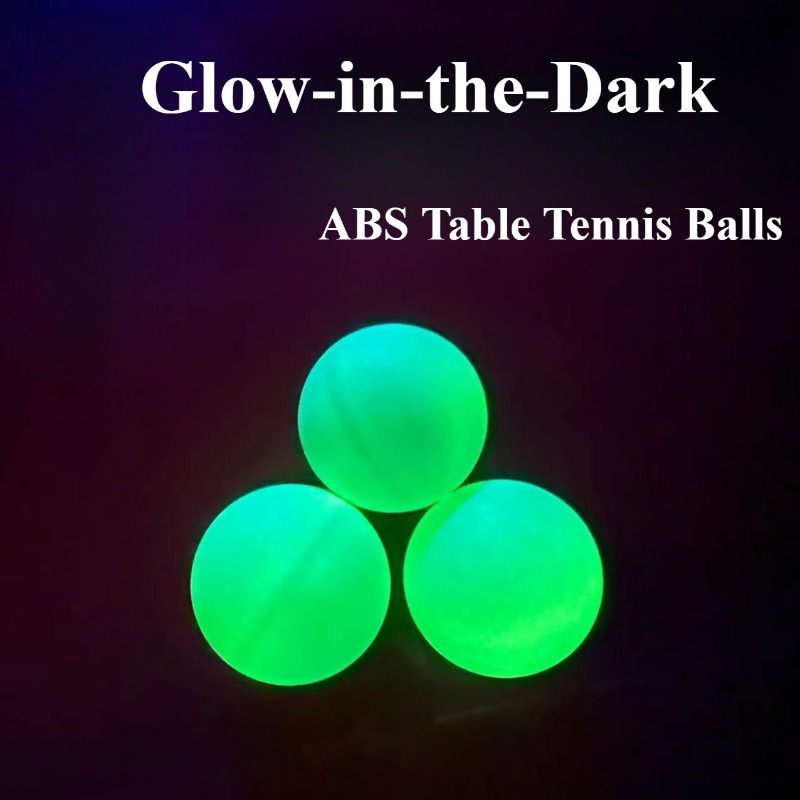 Table Tennis Game Pc - 光る卓球ボール 暗闇で光るボール ABS新素材 シーム付き40+耐久性のある卓球ボール エンターテイメント用