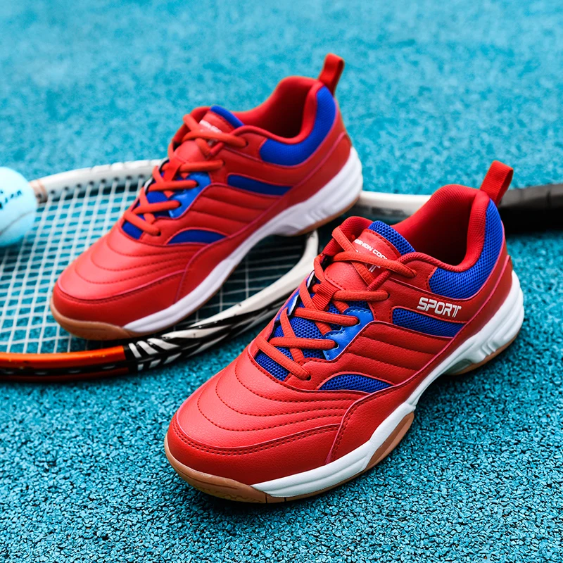 Table Tennis Shoes Asics - 男性用テニスシューズ通気性アウトドアスポーツジム女性バドミントンユニセックスカジュアル男性スニーカーバレーボールザパティージャスデテニス