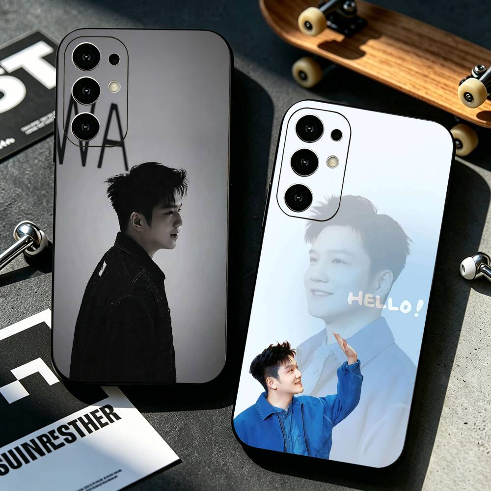 Table Tennis Zhendong - ファン・ジェンドン卓球電話ケース サムスン S25、S24、S21、S22、S23、S30、ウルトラ、S20、プラス、Fe、ライト、ノート、10用 ブラックカバー