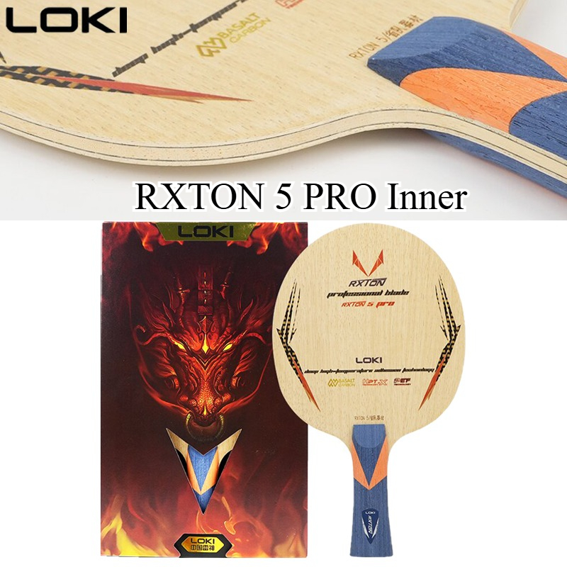 Table Tennis League - LOKI RXTON 5PRO プロチーム卓球ブレード インナーバサルトカーボン5ウッド2カーボン プロフェッショナルピンポンパドル