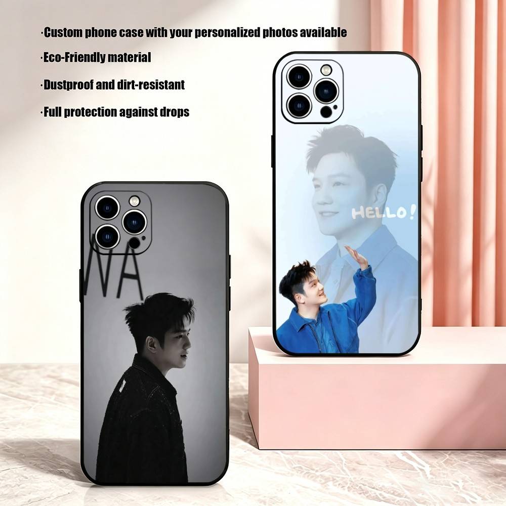 Table Tennis Zhendong - ファン・ジェンドン卓球電話ケース iPhone 17,16,15,14,13,12 Pro Max,XS用、ソフトシリコンブラックカバー
