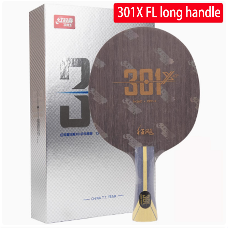 Table Tennis Usa Team - オリジナルDHSハリケーン301X卓球ブレードラケット、プロチーム用5枚合板+2枚カーボンファイバー製ピンポンラケット