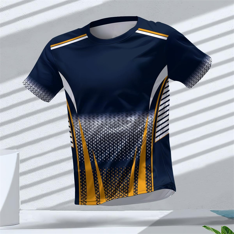 幾何学グラフィック 3D プリントスポーツ Tシャツ夏カジュ - Table Tennis Jacket のレビューと価格