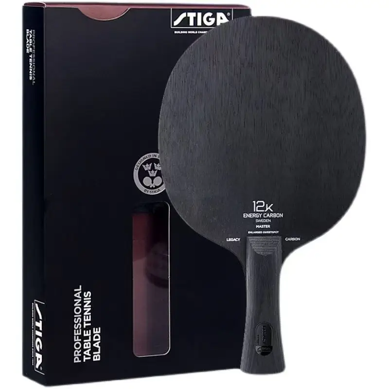 STIGA-ブラックラベル卓球ボトムカーボン時代、12Kファ - Table Tennis Zhendong のレビューと価格
