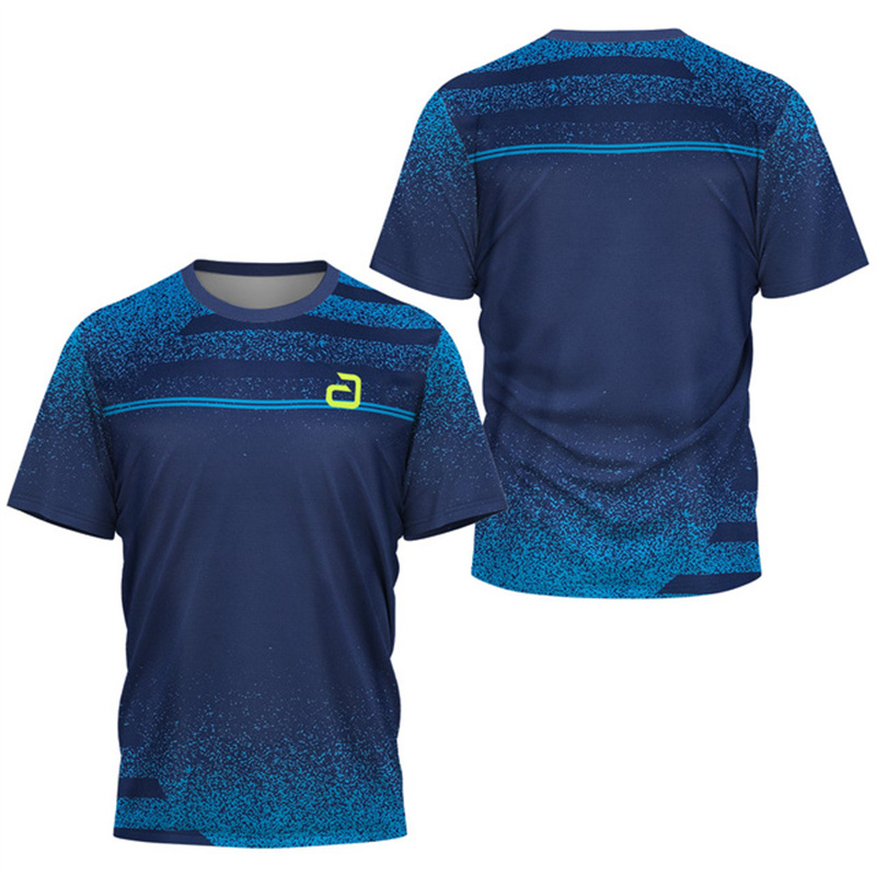 男性卓球 Tシャツアンダーカーレントパターンメンズサマーテニ - Table Tennis Jacket のレビューと価格