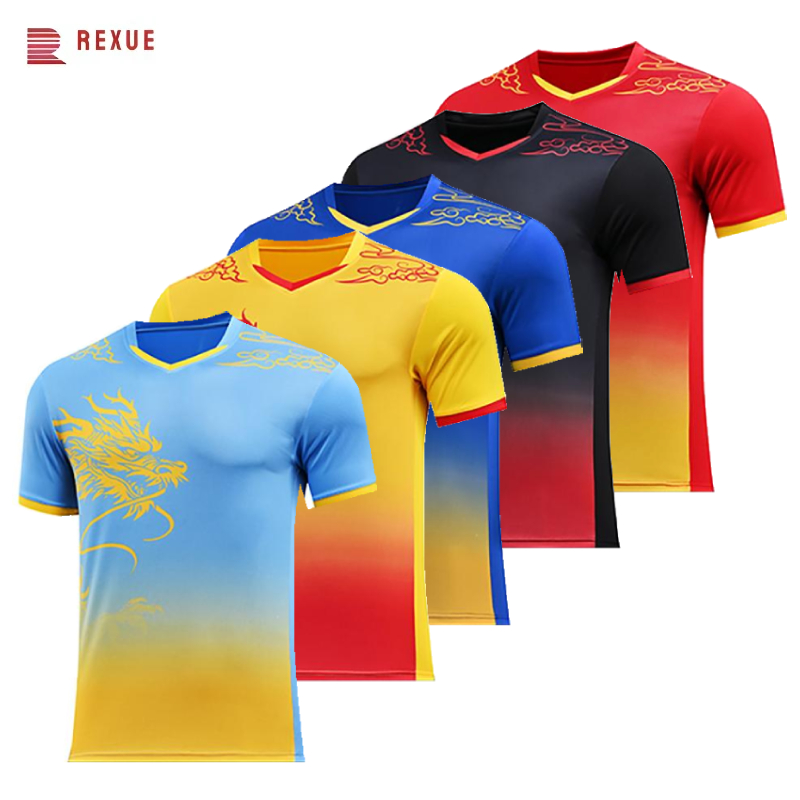 男性と女性のための中国のドラゴンテニスTシャツ,速乾性,カッ - Table Tennis Zhang Jike のレビューと価格