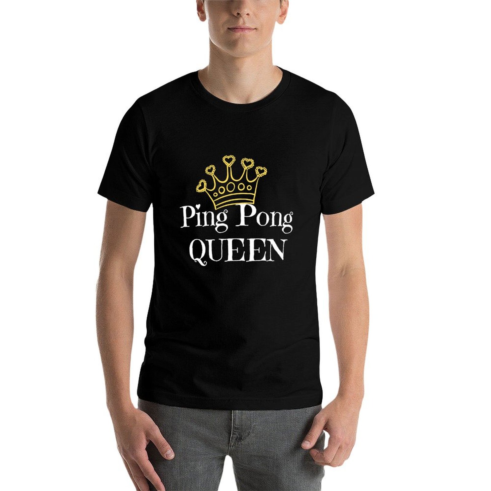 ピンポンクイーン卓球愛好家向けTシャツオールマッチプリント半 - Table Tennis Queen のレビューと価格