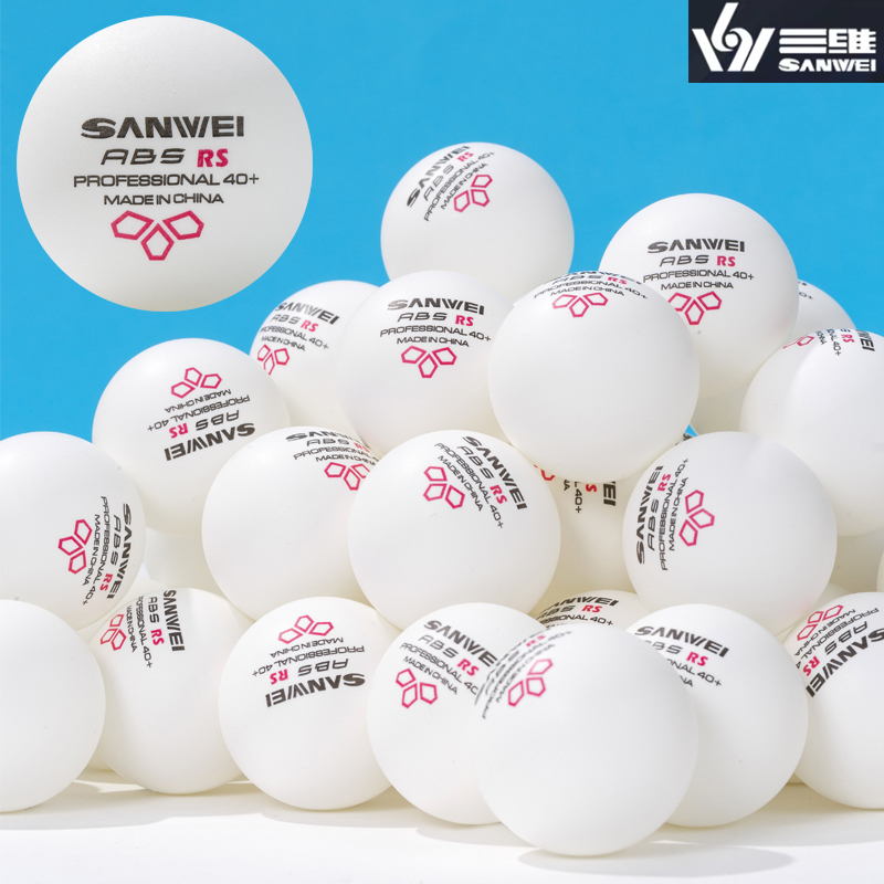 SANWEI RS40+ 3 つ星卓球ボール縫い目 ABS  - Table Tennis Game Pc のレビューと価格