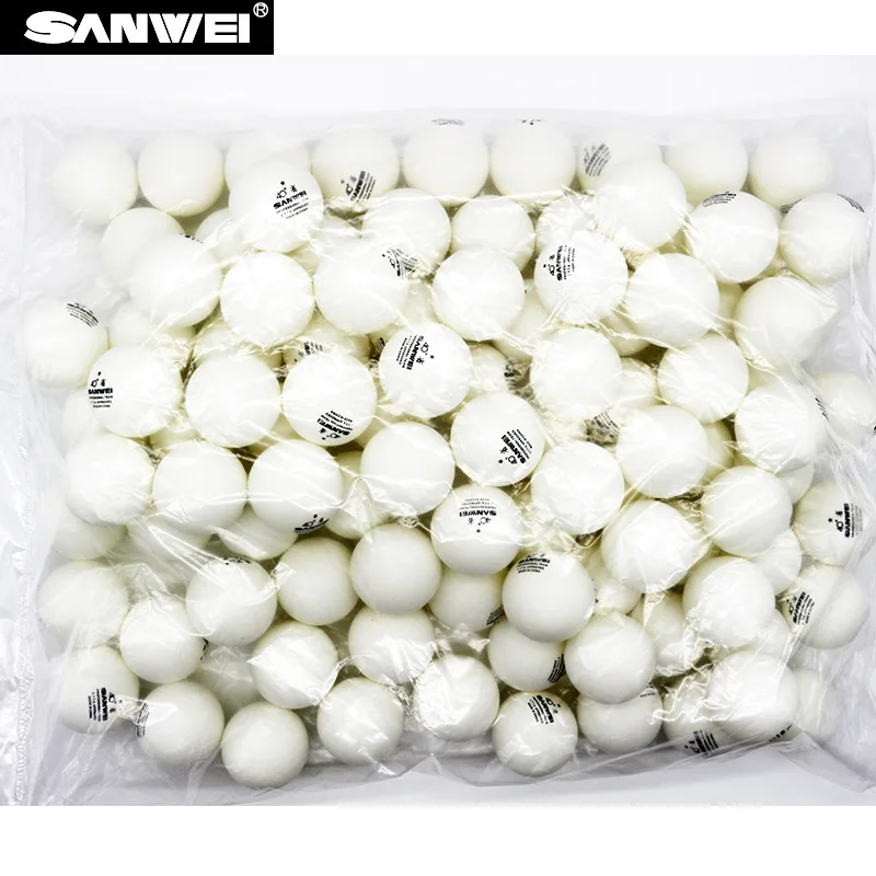 SANWEI 100個/パック 40+卓球ボール ホワイト  - Table Tennis Usa Team のレビューと価格
