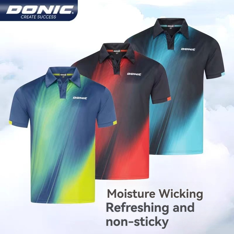 DONIC 卓球シャツ ラウンドネック 半袖 卓球服 速乾性 - Table Tennis Zhang Jike のレビューと価格