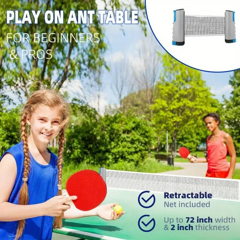 2025年ホット卓球ネットどこでも格納式ラックスポーツ交換ピ - Table Tennis Kit のレビューと価格