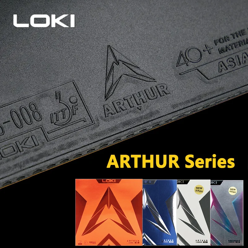 Loki arthur-ハードケーキスポンジを備えた卓球ラバ - Table Tennis Club のレビューと価格