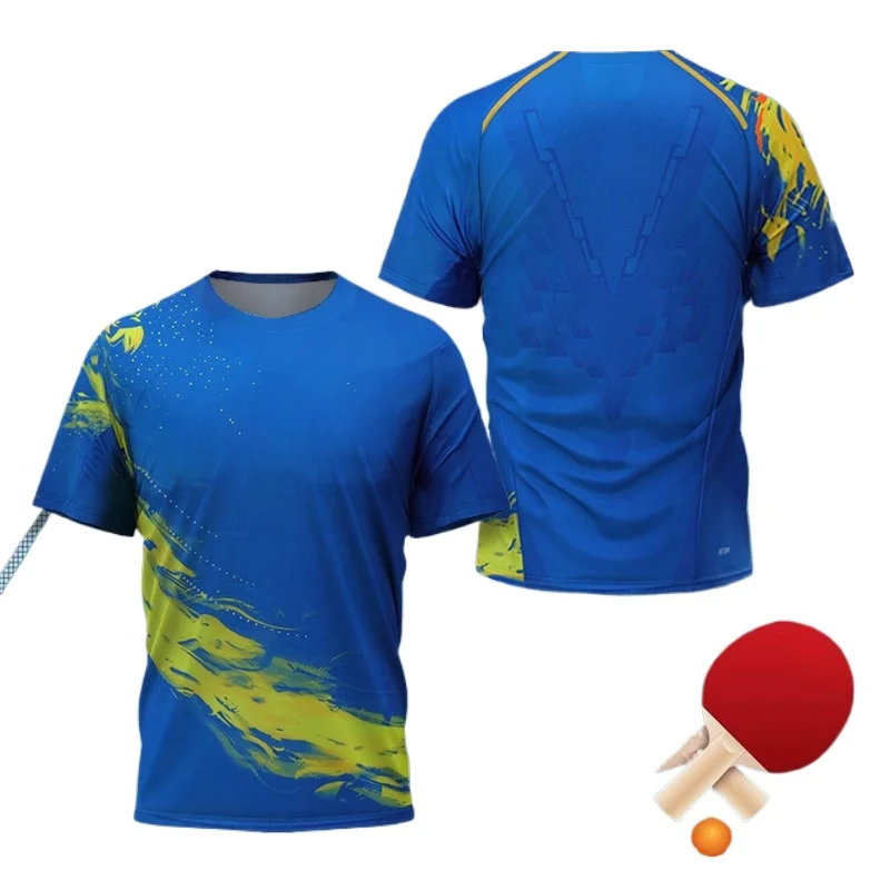 中国ドラゴン卓球グラフィック Tシャツ男性用衣類ファッション - Table Tennis Zhang Jike のレビューと価格
