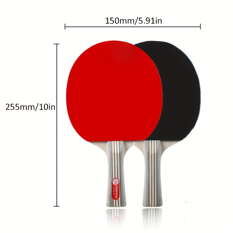 プロ仕様卓球ラケットセット2個、両面粘着防止、トレーニング用 - Table Tennis Kit のレビューと価格