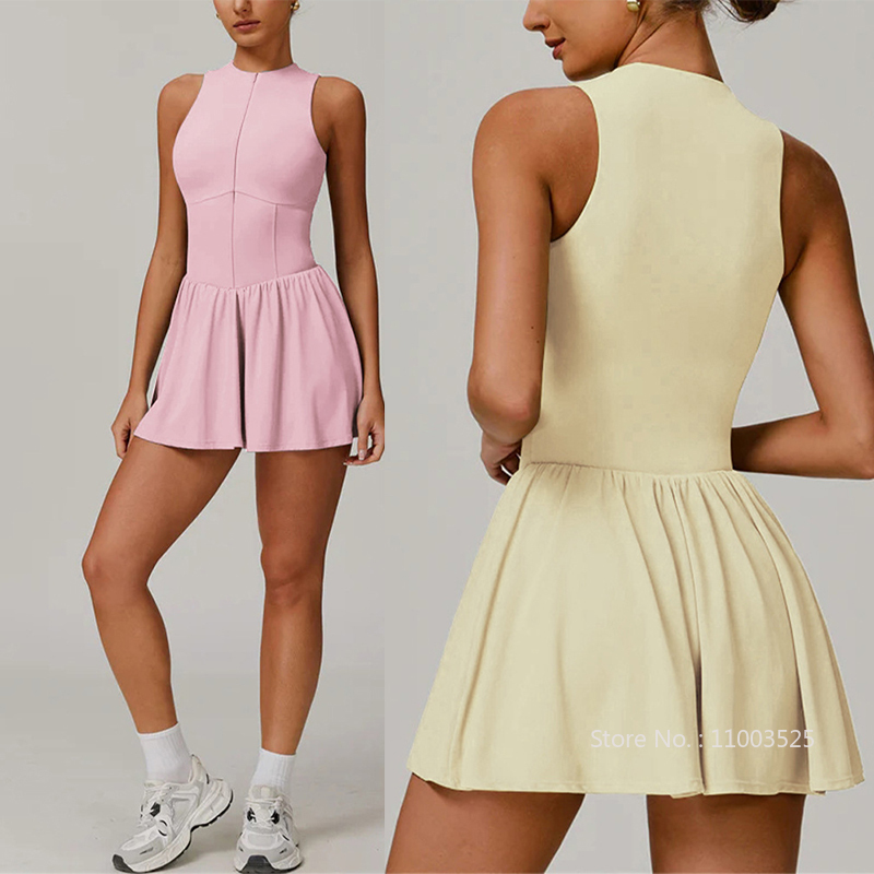 女性ゴルフバドミントンテニスドレスジッパー襟ノースリーブスポ - Table Tennis Jacket のレビューと価格