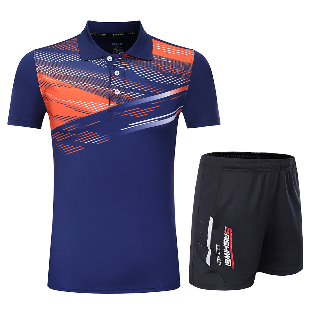 男性と女性のためのテニスTシャツ,トレーニングユニフォーム, - Table Tennis Kit のレビューと価格