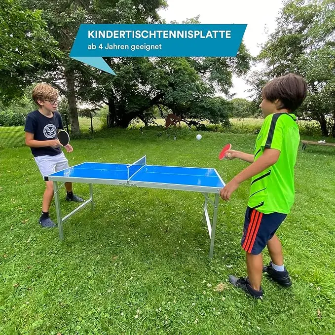屋外屋内兼用折りたたみ式子供用卓球台、卓球ラケット、ネット、 - Table Tennis Indoor Or Outdoor のレビューと価格