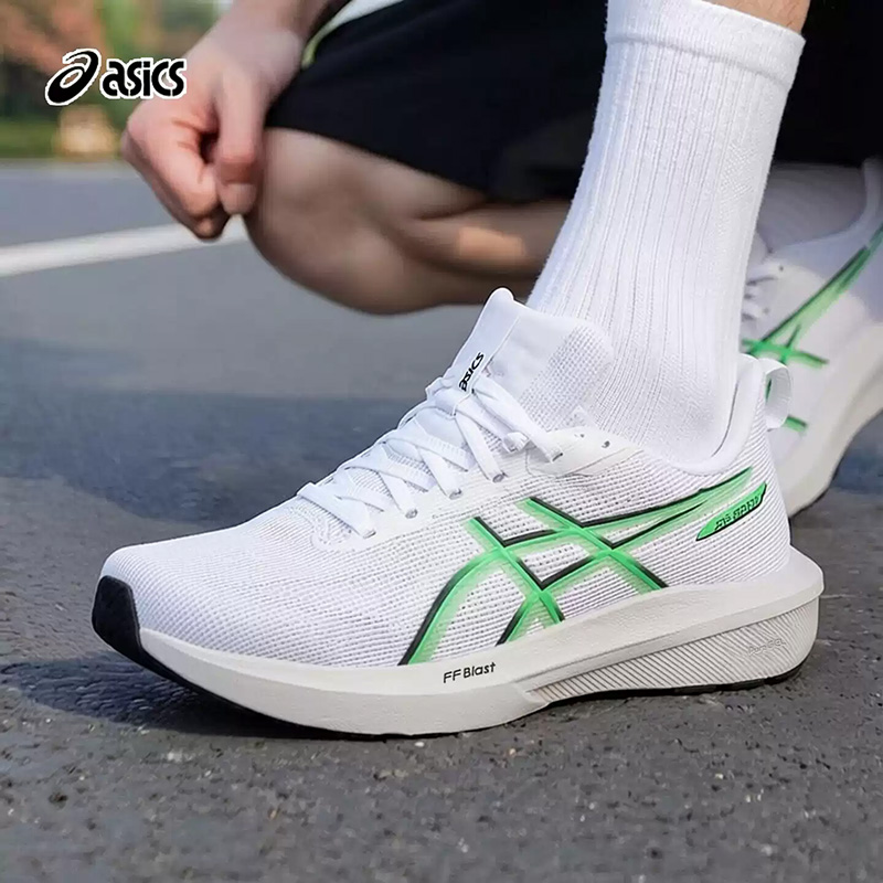 アシックス ダイナブラスト 4 ホワイト蛍光グリーン 通気性 - Table Tennis Shoes Asics のレビューと価格