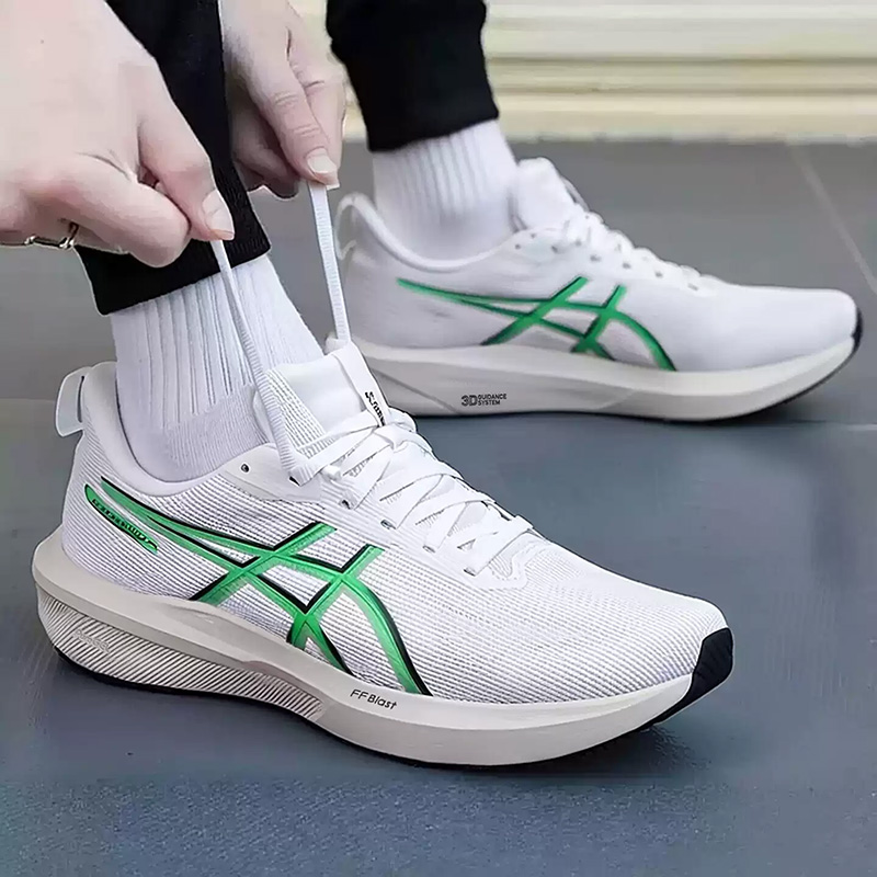 アシックス ダイナブラスト 4 ホワイト蛍光グリーン 通気性 - Table Tennis Shoes Asics のレビューと価格